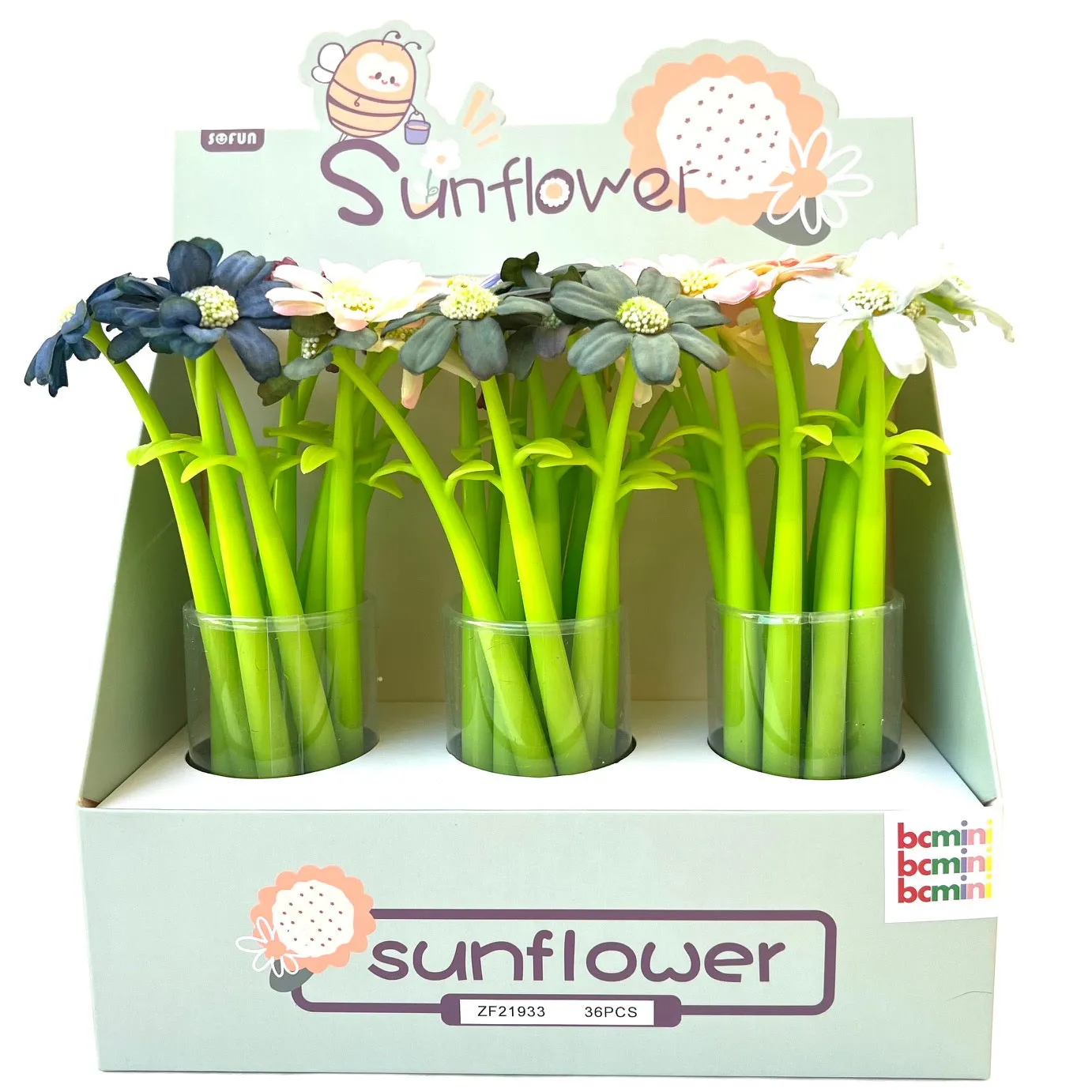 22467 DAISY FLOWER WIGGLE GEL PEN-36