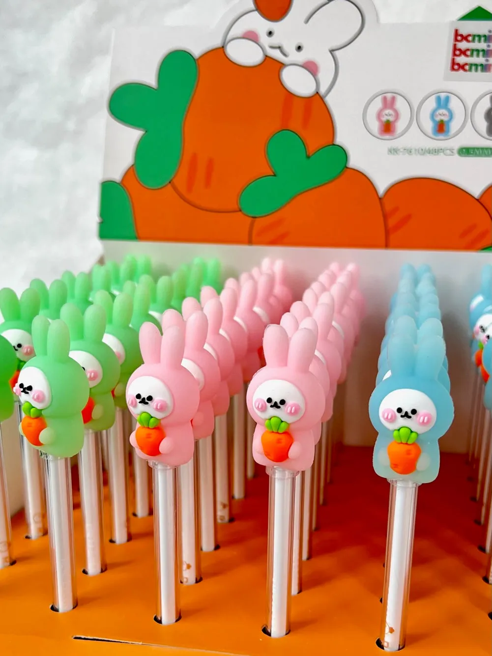 22505 RABBIT TUTU CARROT GEL PEN-48