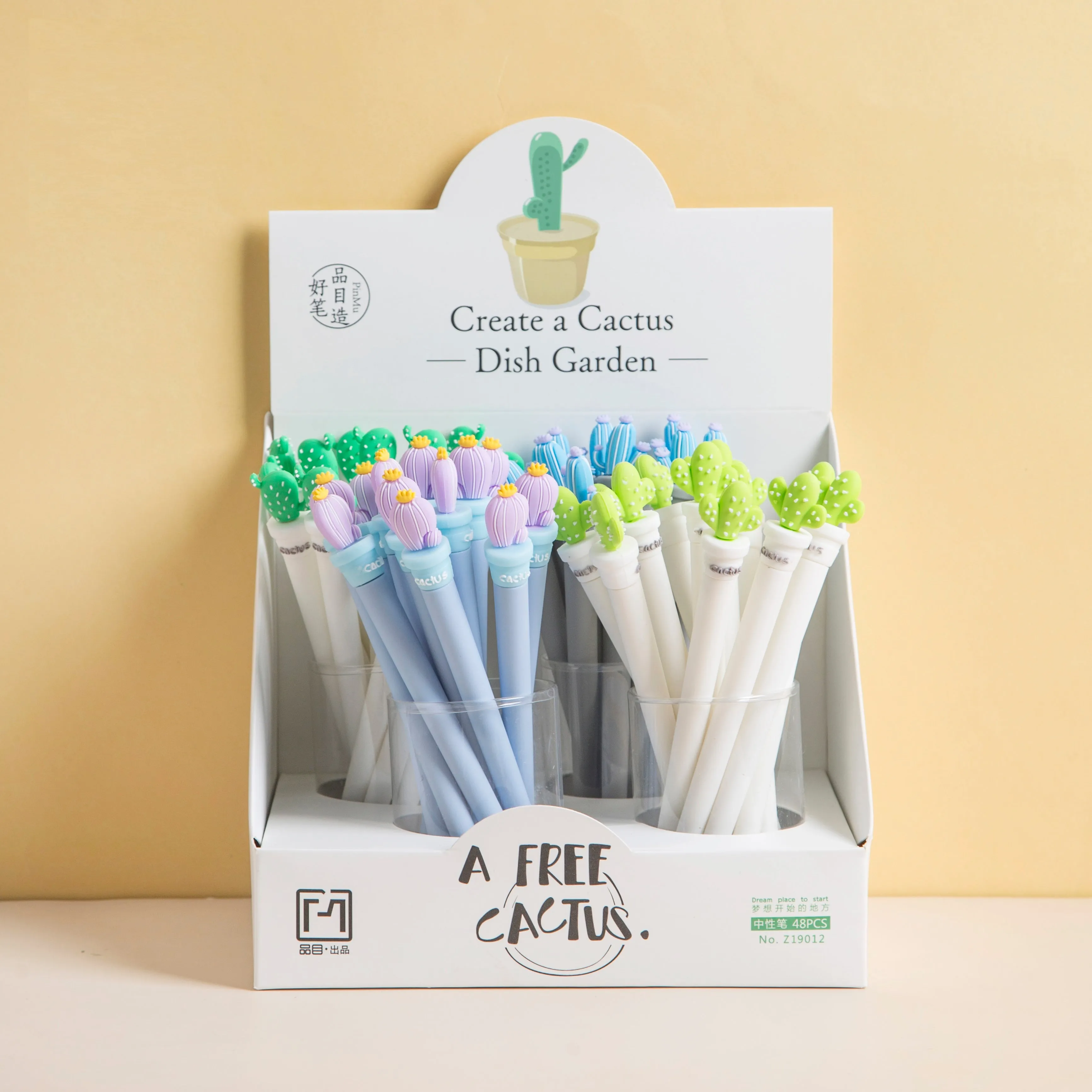 22543 CACTUS GARDEN GEL PEN-48