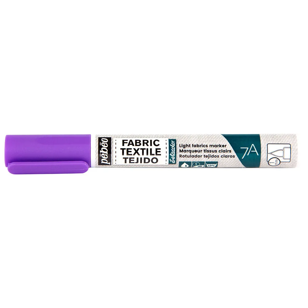 7A LIGHT FABRICS MARKER 1 MM FLUO VIOLET