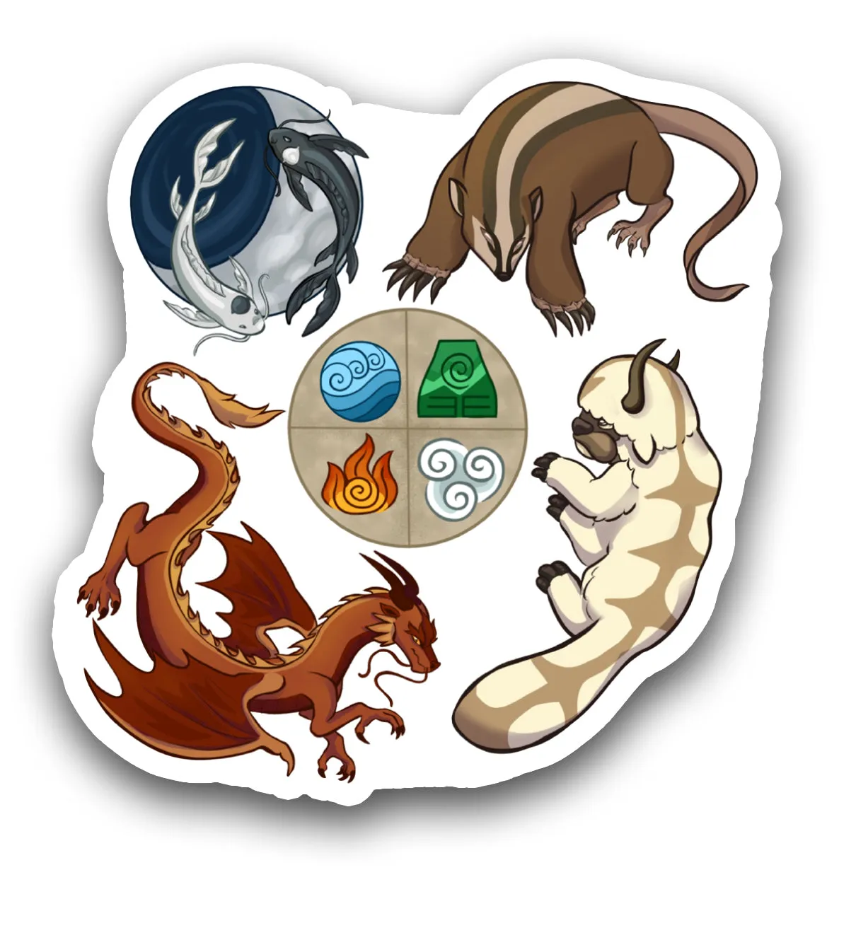 Avatar Sticker | Waterproof Vinyl Decal | 3.5in