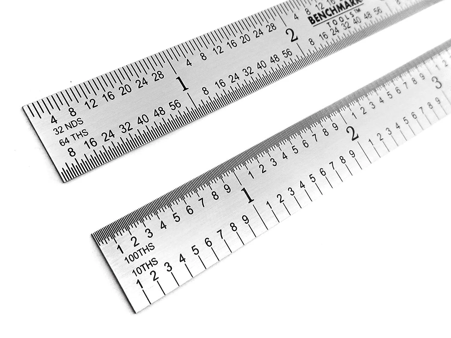 Benchmark Tools™ Flexible 6" 5R Satin Chrome Machinist Rulers