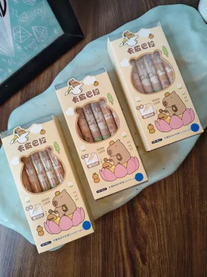 Capy bara erasable pen set