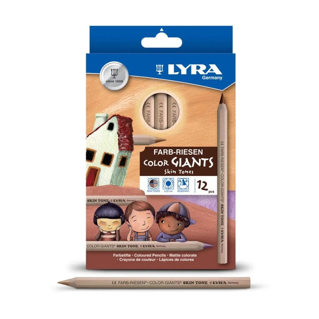 Color Giants Skin Tone Colored Pencils - 12 Pack - LYRA