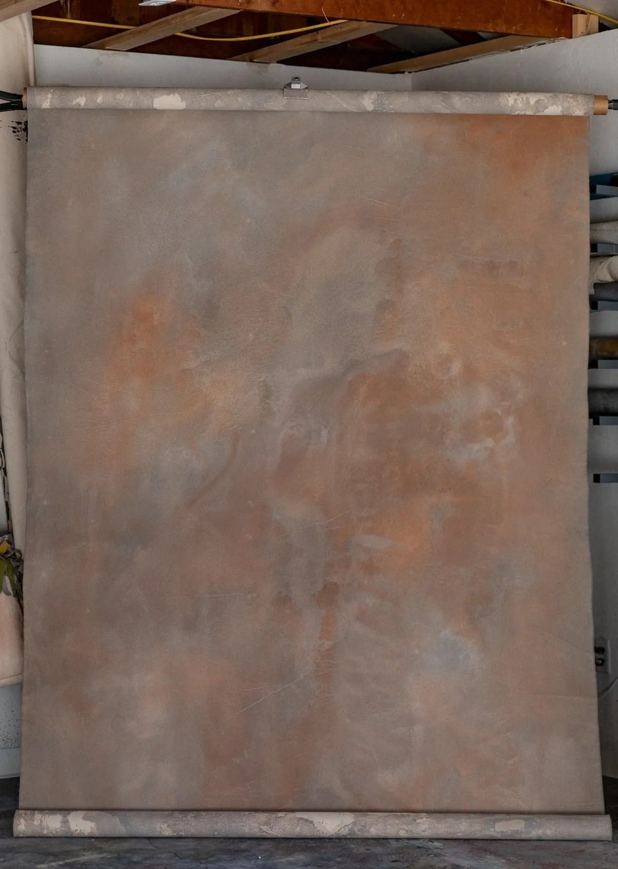 Dune Storm #0343 Sandstone Study Large  Hand-Painted Canvas Backdrop