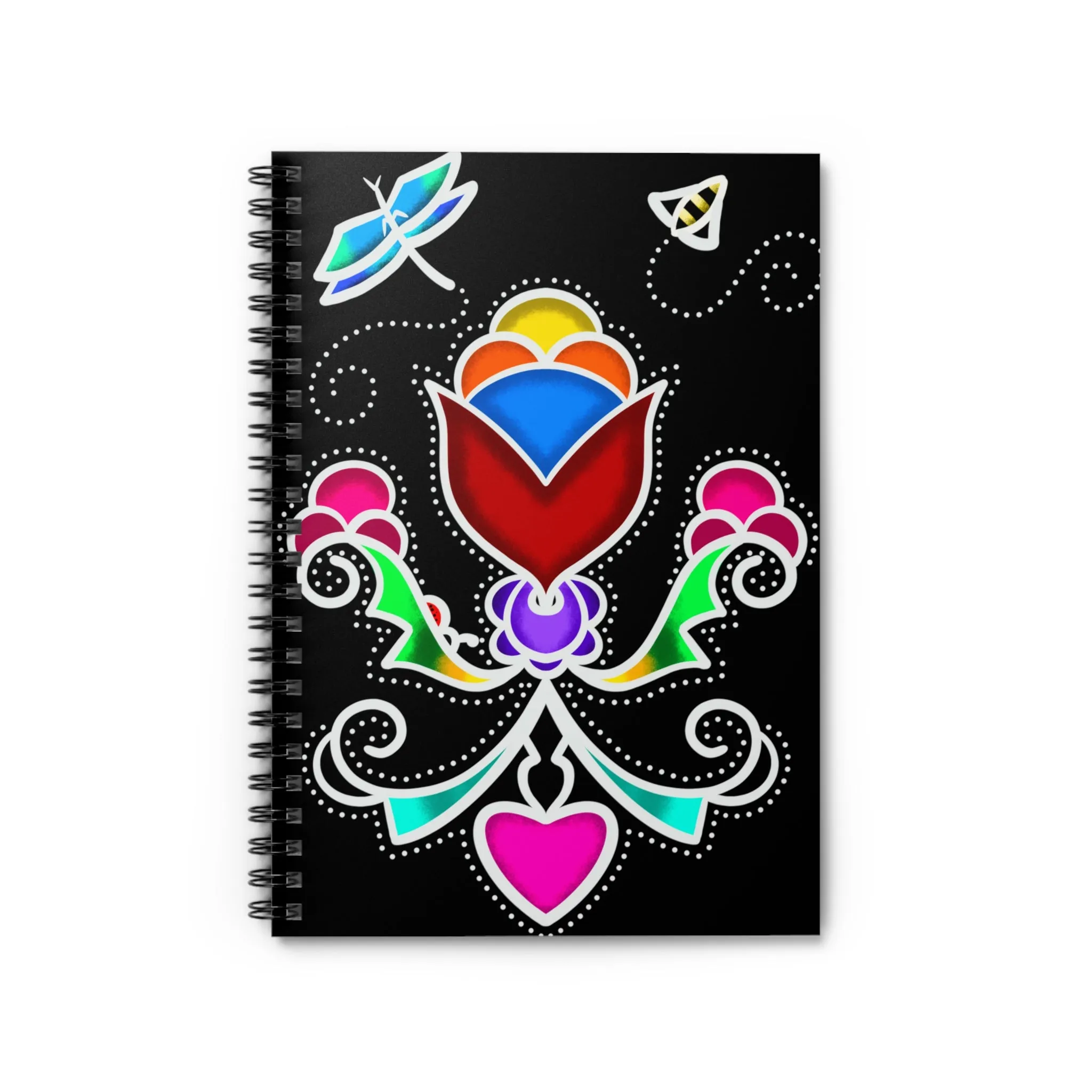 Floral Spiral Notebook - Ruled Line