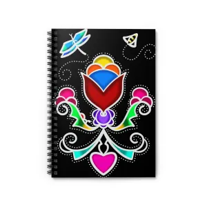Floral Spiral Notebook - Ruled Line