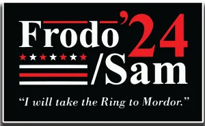 Frodo and Sam Sticker | Waterproof Vinyl Decal | 3.5in