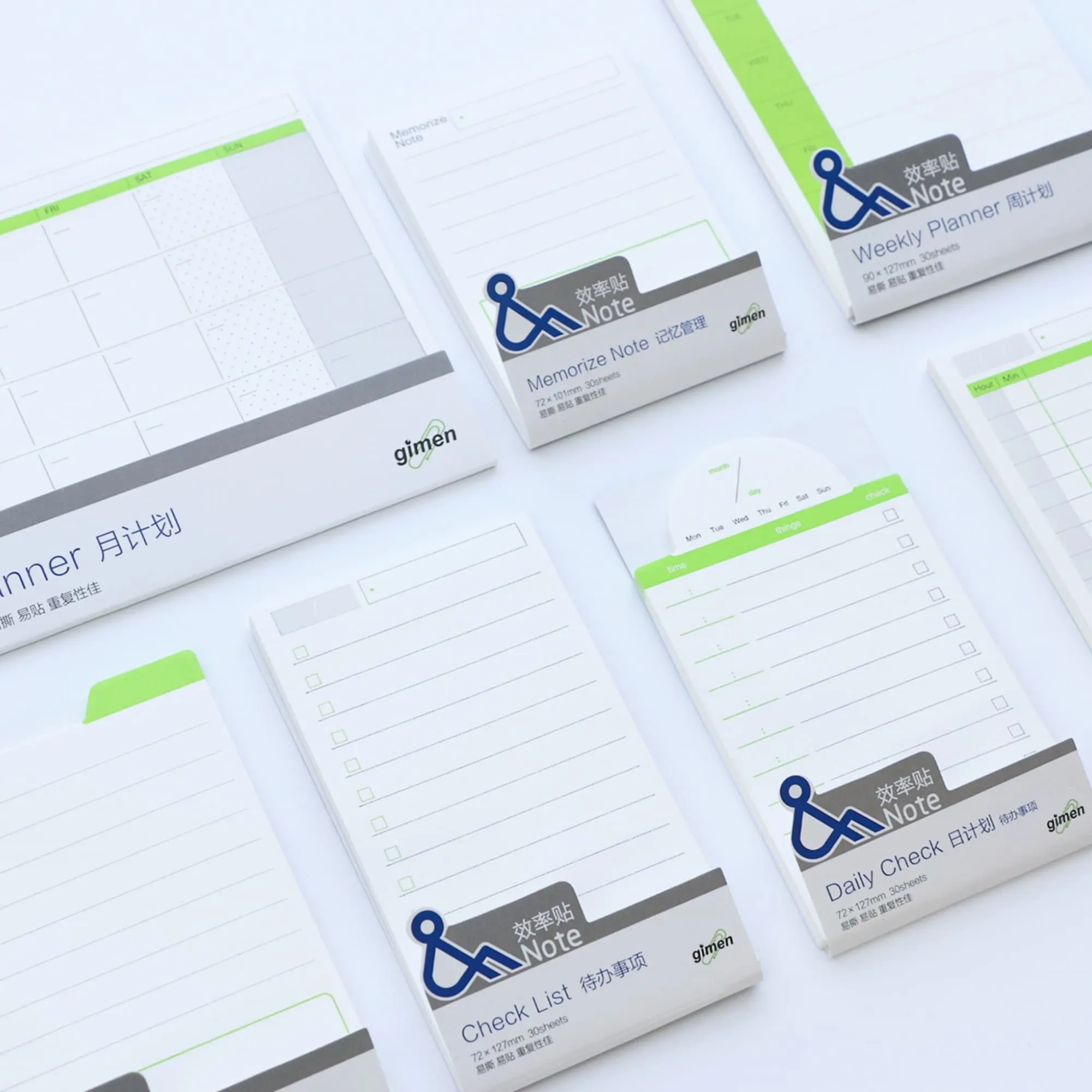Gimen Paper Strong Sticky Note HOURLY TIME Management Sticky Note Organization Sticky Note | 2.83 X 5.00 Inches 40 Sheets