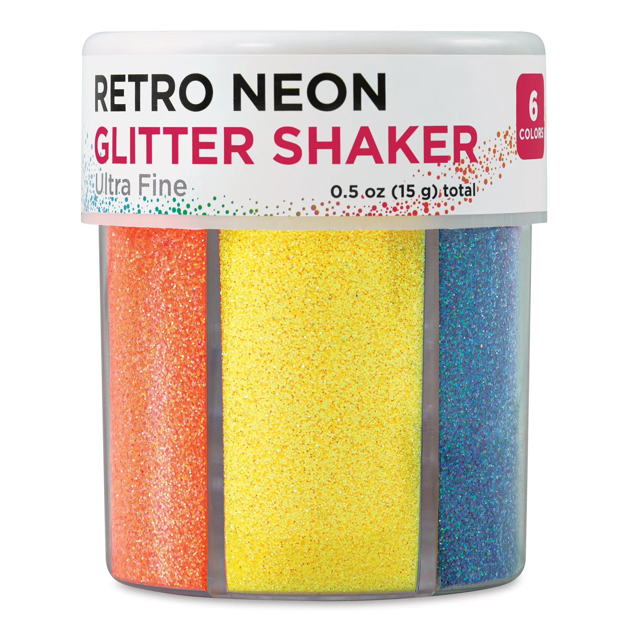 Glitter Shaker - Retro Neon