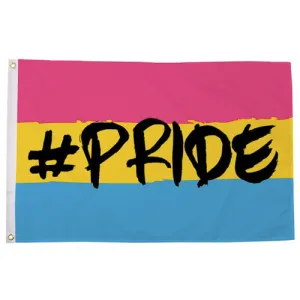 Hashtag Pride Pansexual Flag (5ft x 3ft Premium)