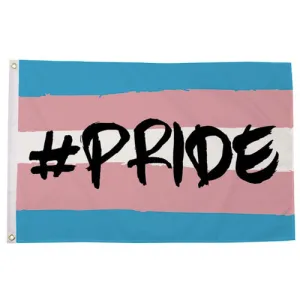 Hashtag Pride Transgender Flag (5ft x 3ft Premium)