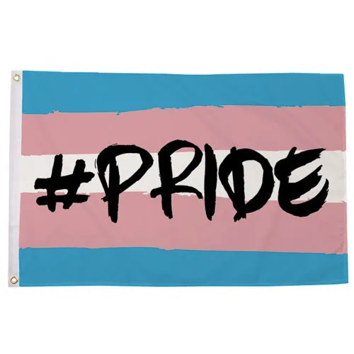 Hashtag Pride Transgender Flag (5ft x 3ft Premium)
