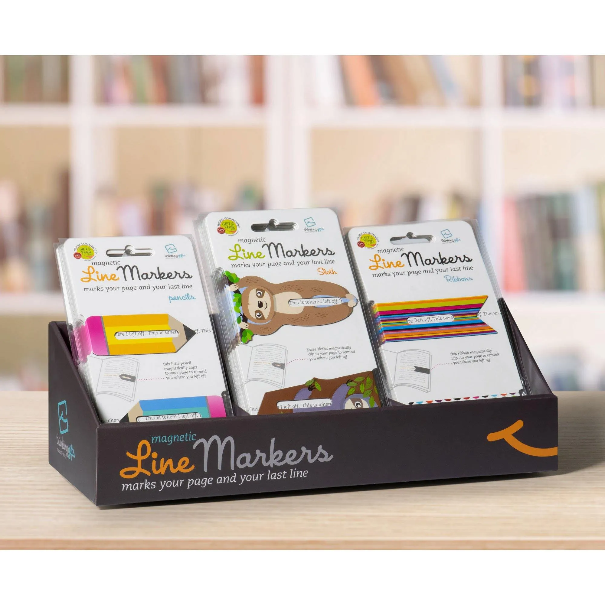 Linemarker Set of 2 Magnetic Bookmark (Crazy & Cool)