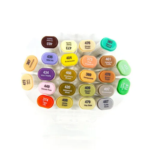 Nuvo Alcohol Markers 24 pack  - Midtone Collection*
