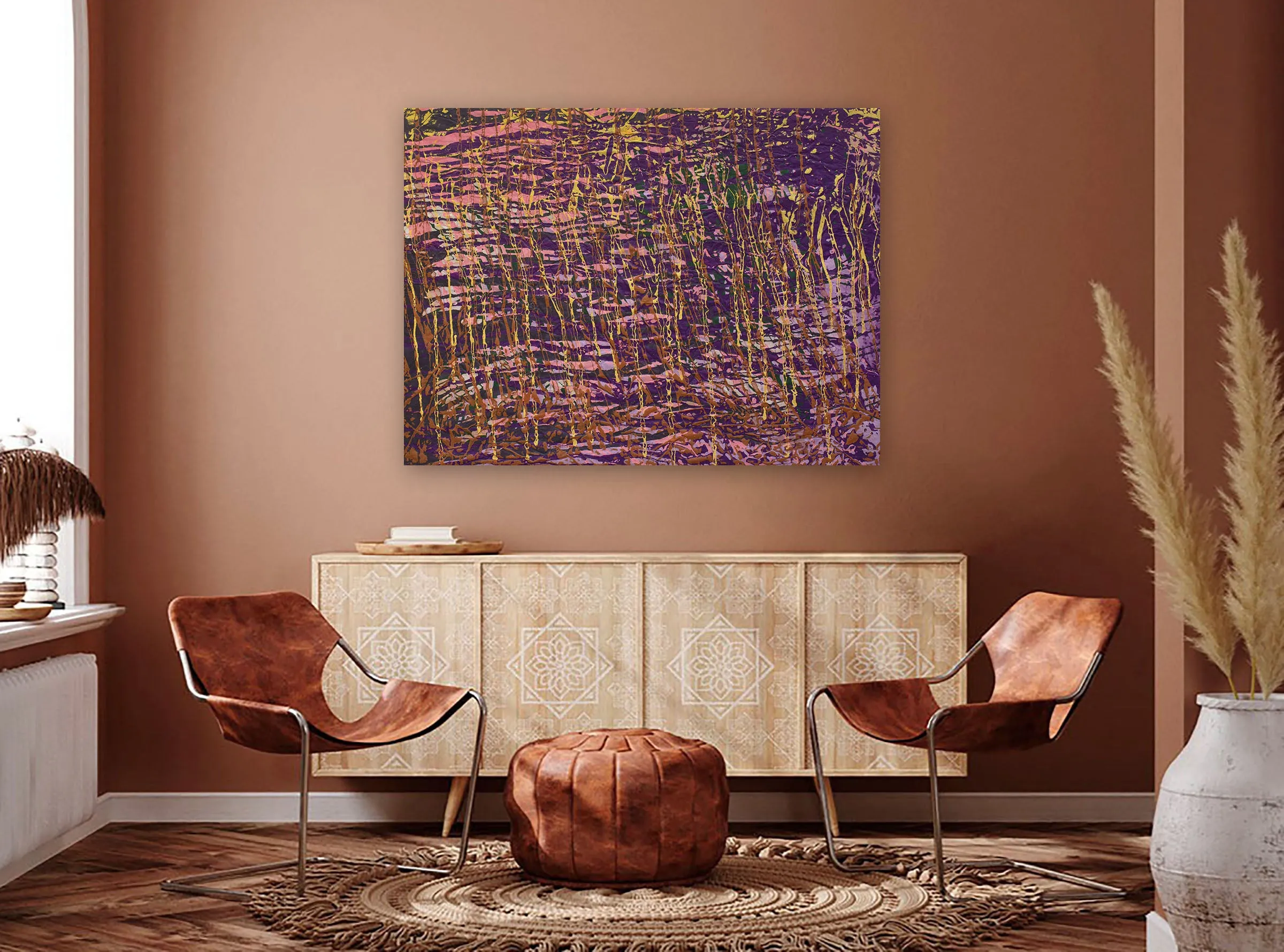 "Tidal Force," original painting, 36" x 48"