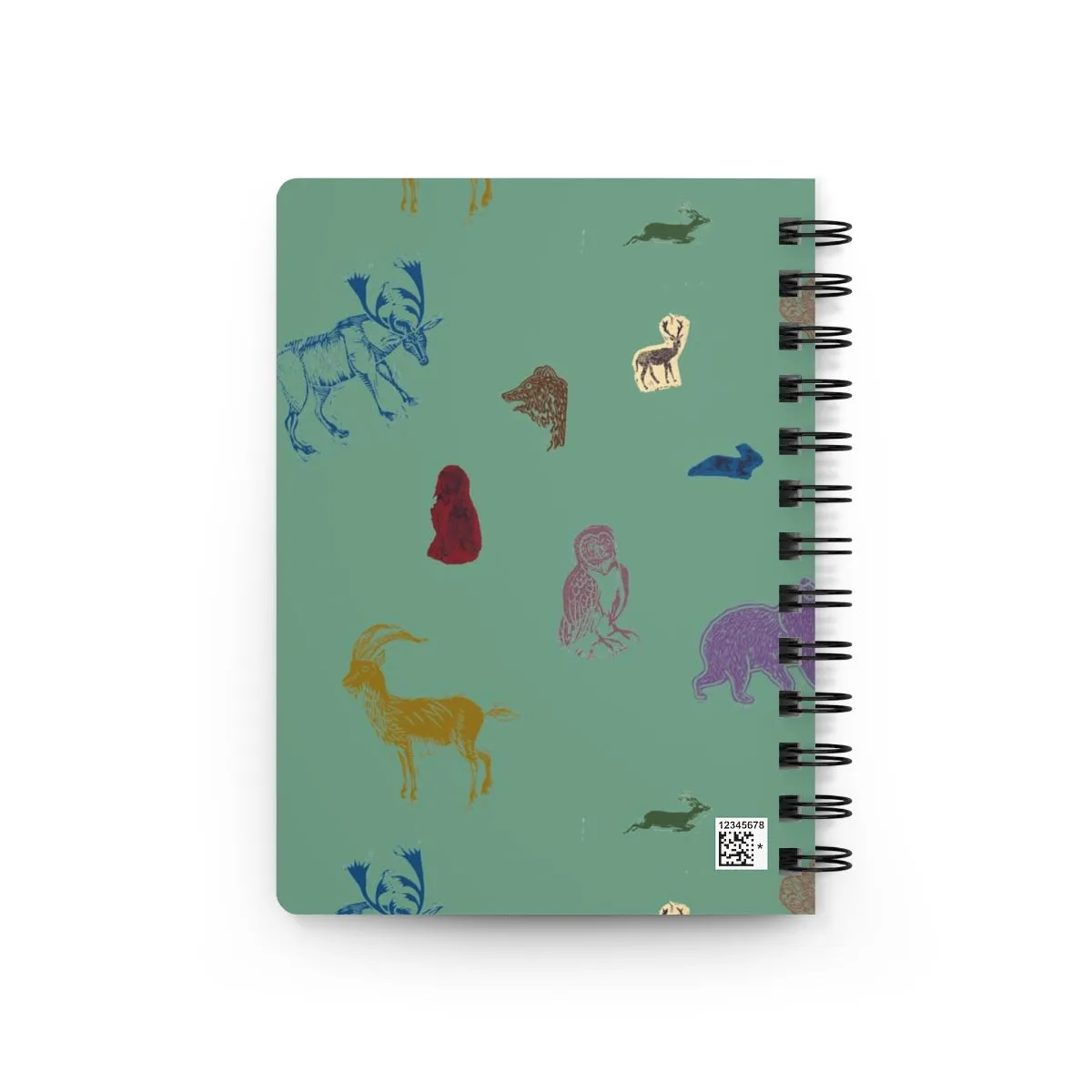 Spiral Notebook: Western Forest, Sage
