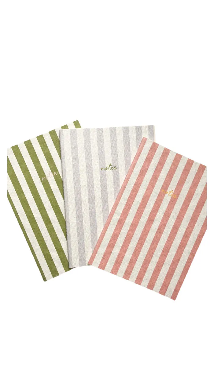 Striped Notebooks