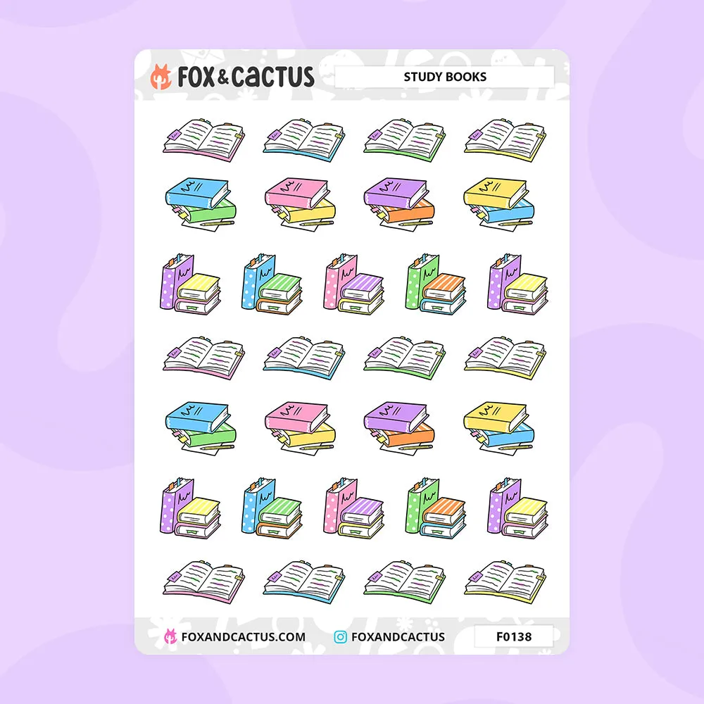 Study Book Stickers