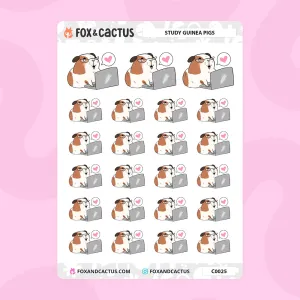 Study Guinea Pig Stickers