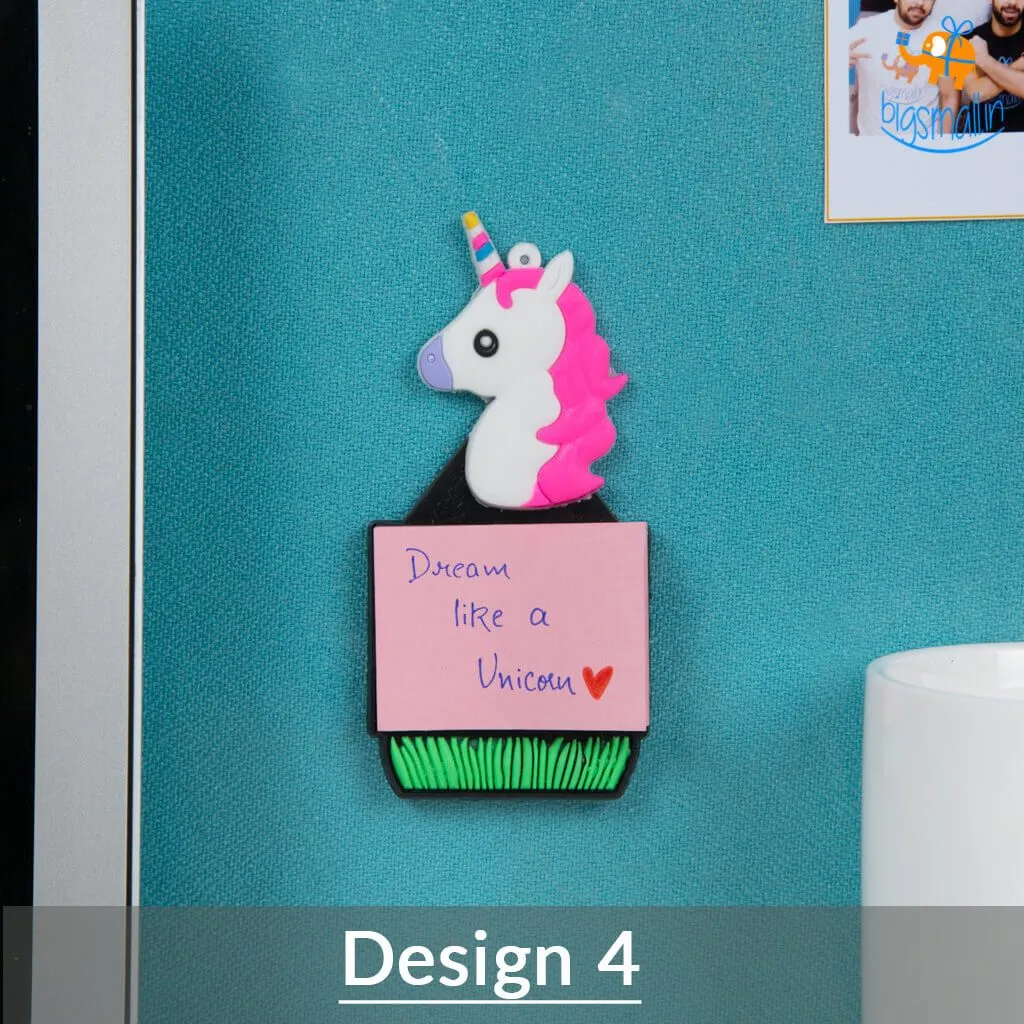 Unicorn Sticky Notes with Magnetic Back